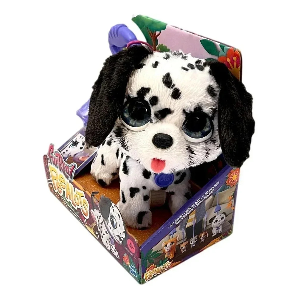 Furreal Puppy with Leash Peesalot Walk Your Puppy Black White New in Box - Picture 5 of 5